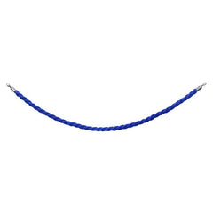 eLumen8 Chrom-Absperrseil, blau gedreht