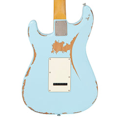 Vintage V6 Usa Proshop Unique Guitar -blugcaster - Laguna Blue