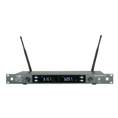 ZZIP TXZZ422 Channel 38 Twin UHF Wireless mic system complete with 2 bodypack transmitters 606 - 630 mhz
