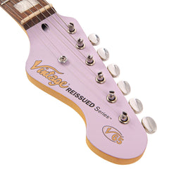 Vintage V65 Hardtail Electric Guitar - Satin Purple