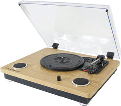 Madison Vintage Plattenspieler, Vinyl-Plattenspieler, integrierte Bluetooth-Lautsprecher, HiFi-Soundsystem