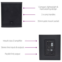 Citronic CASA-15BA Aktiv-Sub 500Wrms