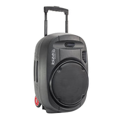 Ibiza Sound PORT15UHF-MKII Tragbares Soundsystem 15 Zoll/38 cm mit Bluetooth und 2 UHF-Mikrofonen