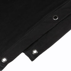 Adam Hall Molton160 3x3 Black Deco Molton Drape Curtain 3m x 3m