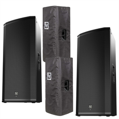 2x ElectroVoice ETX-35P 15" 3 Way Active 4000W PA System inc Covers