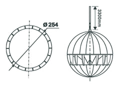 Suspension de haut-parleur de plafond Omnitronic Wp-1H