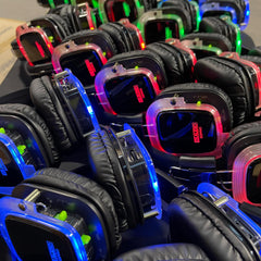 W Audio SDPRO 3-Channel Silent Disco Headphones