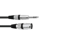 Omnitronic Adapterkabel XLR(M)/Klinke Stereo 2M Schwarz