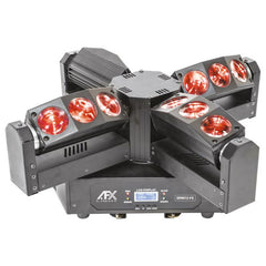 AFX SPIN12-FX 4-HEAD LED Moving Head Endless Rotation Centerpiece DJ