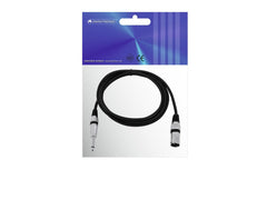 Omnitronic Adapterkabel XLR(M)/Klinke Mono 2M Schwarz
