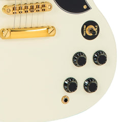 Vintage Vs6 3 Pick Up Guitar - Gold Hardware - Vintage White