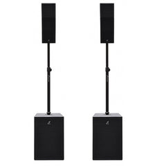 2x Studiomaster CORE121 Enceinte colonne active 8800W Système de sonorisation Bluetooth 
