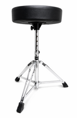 Thor Premium Drum Throne Stool Silver Aluminum Metal