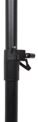 2x QTX Speaker Stand Square Base 35mm Height Adjustable PA Disco DJ