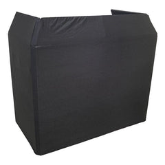 Thor Foldable DJ Booth Stand with White and Black Lycra Scrim Covers