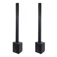 2x Gemini WRX-843 Active Column Speaker Sound System PA 250W DJ Disco