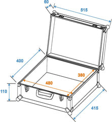 Roadinger Universal Case Foam,Gr-1 Alu