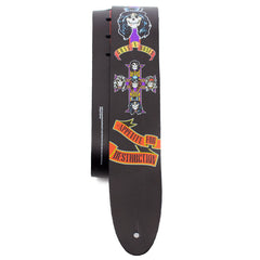 Perris 11008 2.5" Guns And Roses Appetite For Destruction Leather Guitar Strap