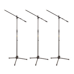 3x Soundsation SMICS-60-BK Mikrofonständer