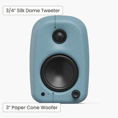 Kanto UKI 100W Desktop Speakers (Bluetooth, USB-C) Cornflower Blue Pair