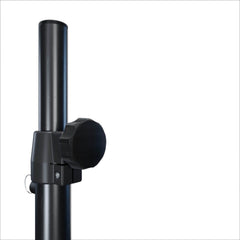 2x Thor BOX-BP support d'enceinte à base carrée noir robuste PA DJ