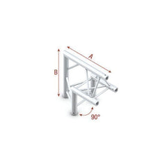 Milos Corner 90� apex up Pro-30 Triangle P Truss