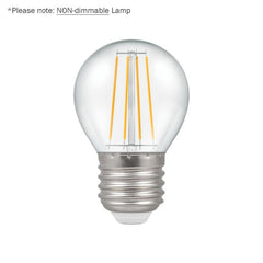 Crompton Lamps Lampe LED à filament de balle de golf transparente 4,5 W, E27 2700 K