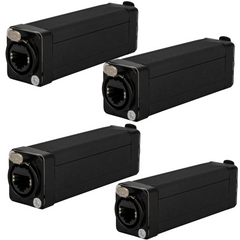 4x DAP FLA64 - RJ45 Coupler for CAT5 CAT5 Ethercon Joiner cable extender