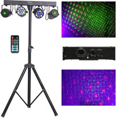 Ibiza Light Laser FX Bar inc 2 x Par Can and Lasers DJLIGHT65