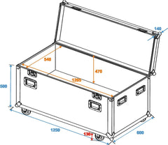 Roadinger Valise Tour Universelle 120Cm Avec Roues Odv-1
