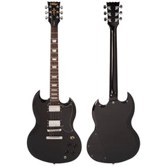 Vintage V69 Coaster Series Electric Guitar - Gloss Black
