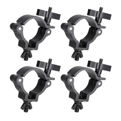 4x Equinox TC 50B PRO Aluminium 50kg Noir Demi-Coupleur Pince D'éclairage