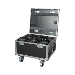 Showtec Eventspot 1600 Q4 Set Ladekoffer mit 6 Stück Schwarz