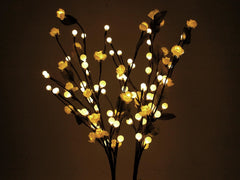 EUROPALMS Camellia bow, with LEDs, white, 50cm