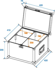 Roadinger Flightcase 4X Tmh-6/7/8/9