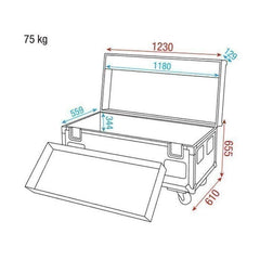 Wentex Pipe &amp; Drape Case für FOH-Kit
