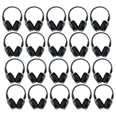 20x Casque sans fil DAP Silent Disco 3 canaux, paquet de 20