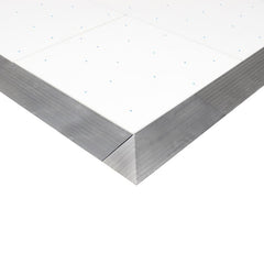 Panneau de piste de danse LEDJ blanc RVB étoilé 2 pieds x 2 pieds (3 côtés)