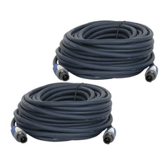 Paire de câbles d'enceintes Neutrik Speakon 15M