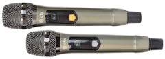 QTX J-MIC Dual UHF Handheld System 863.2MHz + 864.8MHz