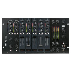 DAP IMIX-7.2 USB 7Ch 6U Installationsmixer, 2 Zonen