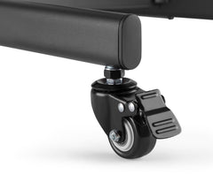av:link Chariot TV compact réglable en hauteur avec étagère