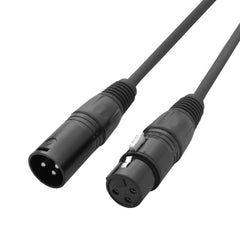 LEDJ 3 m DMX-Kabel mit 3-poligem XLR-Stecker und 3-poliger XLR-Buchse