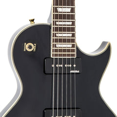 Vintage V100 Guitar 2w90 - Gold Hardware - Gloss Black