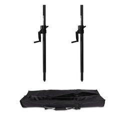 2x Thor SPS008 Wind Up Speaker Pole M20 Winch Adjustable Height PA DJ inc Bag