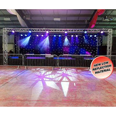 LEDJ DMX 8M x 4,5M Starcloth Party Event Hochzeit DJ Dekor Veranstaltungsort Festzelt STAR06