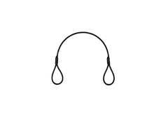 Corde d'acier EUROLITE (SC) 400x4mm noir