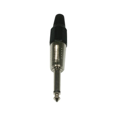 Jack Plug Silver 6.3mm 1/4" Mono Metal High Quality Cable Audio Studio