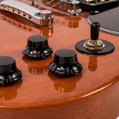 Vintage Vs6 Guitar- Natural Mahogany