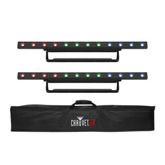 2x Chauvet DJ COLORband T3BT ILS Lighting Bar RGB with Carry Bag